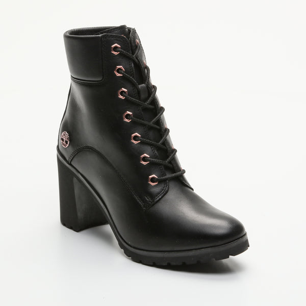 Stivaletti Allington - pelle - nero - tacco: 8 cm - gambale: 12 cm