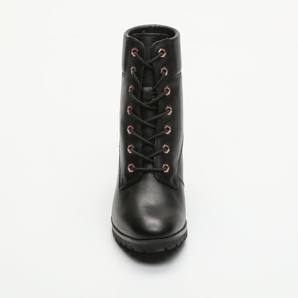 Stivaletti Allington - pelle - nero - tacco: 8 cm - gambale: 12 cm
