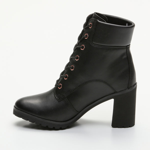 Stivaletti Allington - pelle - nero - tacco: 8 cm - gambale: 12 cm