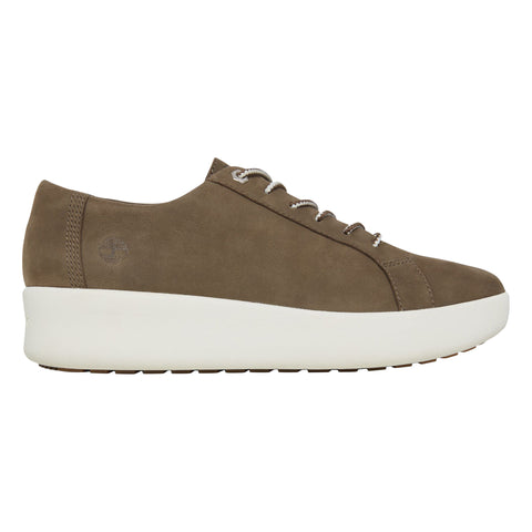 Sneakers Berlin park - pelle - kaki e bianco