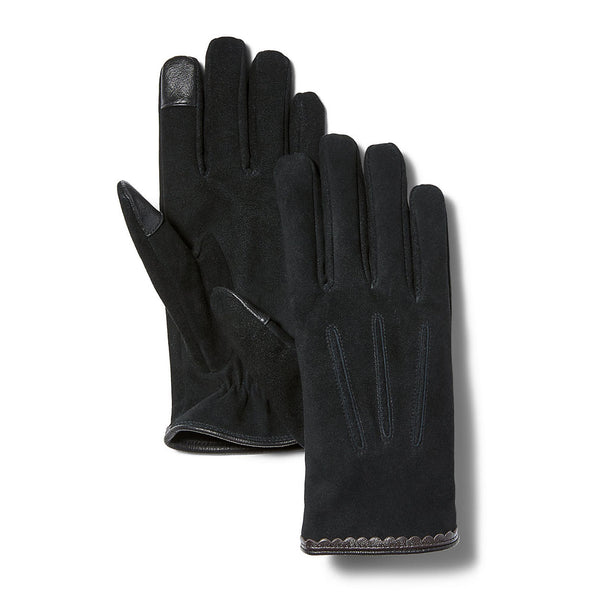 Guanti Nubuck Scallop Glove - 100% pelle - nero