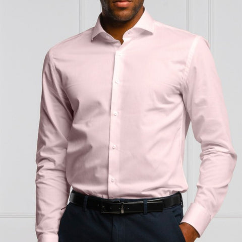 BOSS - Camicia Jason - slim fit - 100% cotone - rosa chiaro