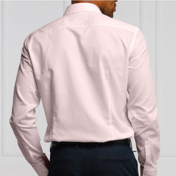 BOSS - Camicia Jason - slim fit - 100% cotone - rosa chiaro