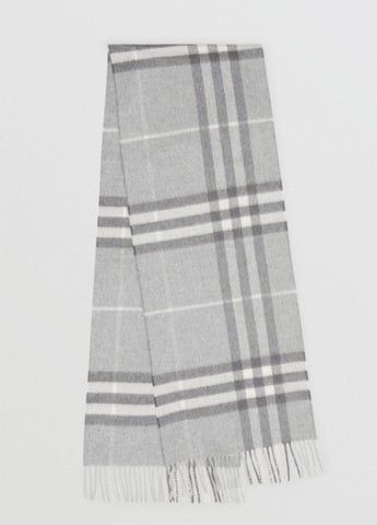 Sciarpa Classica in cashmere con motivo tartan