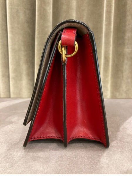 MADELINE SHOULDER BAG TRM RED