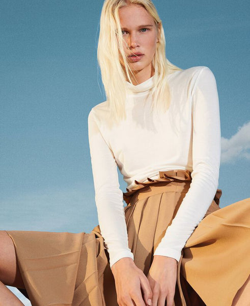 Maglia dolcevita con logo