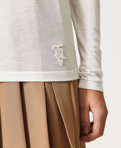 Maglia dolcevita con logo