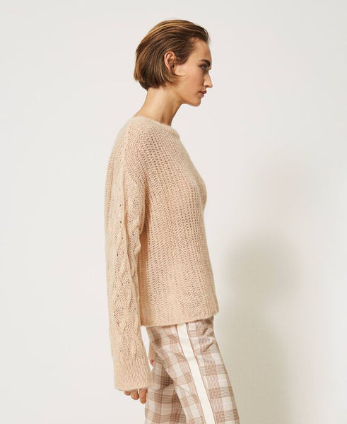 Maglia boxy in misto lana