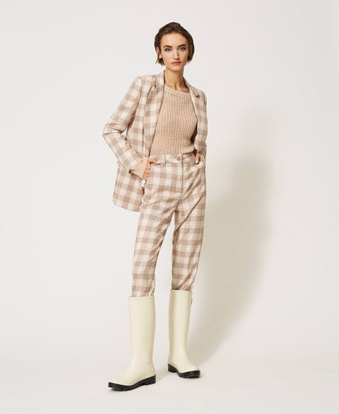Maglia boxy in misto lana