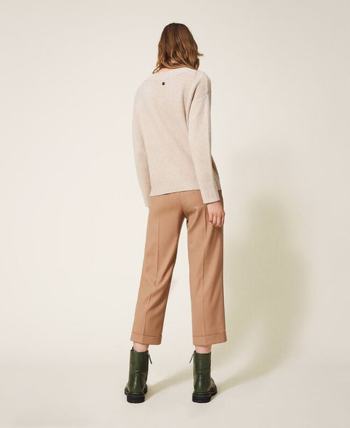 Pantaloni in lana stretch