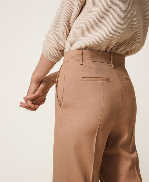 Pantaloni in lana stretch
