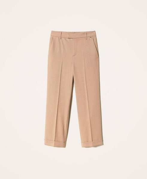Pantaloni in lana stretch