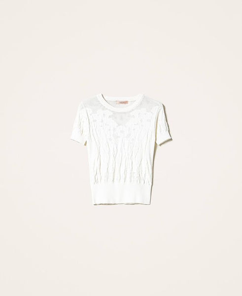 Maglia a rete con punto pizzo