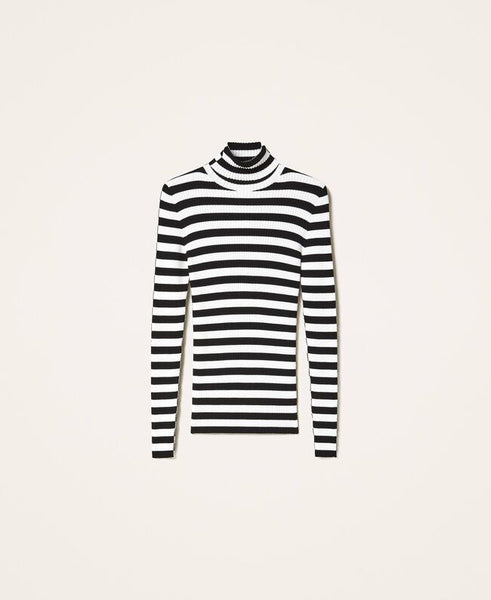 Maglia lupetto a maniche lunghe