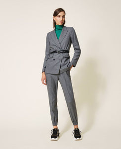 Pantaloni jogging in misto lana