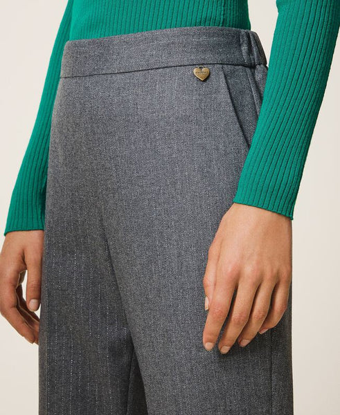 Pantaloni jogging in misto lana