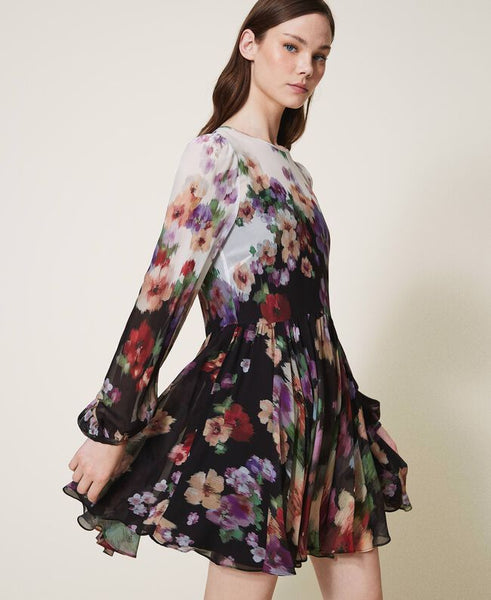 ⚡Abito in georgette a fiori
