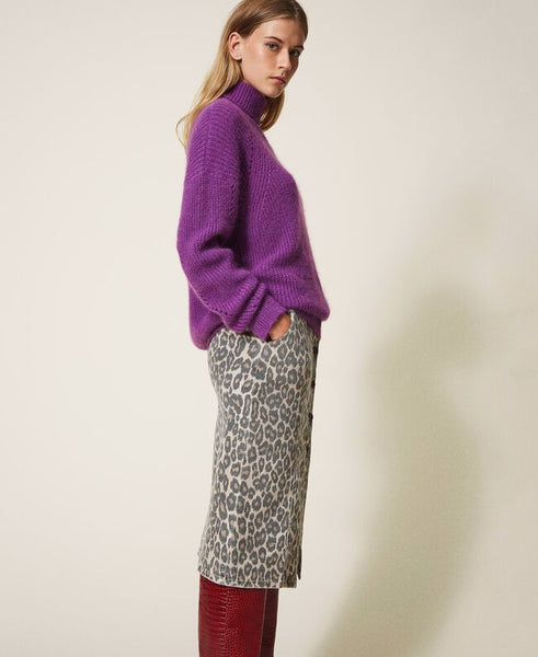 Maglia in misto mohair