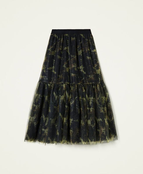 Gonna 'Silver' in tulle camouflage