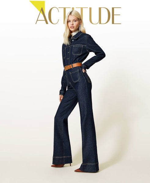 Jeans bell bottom 'Gold'