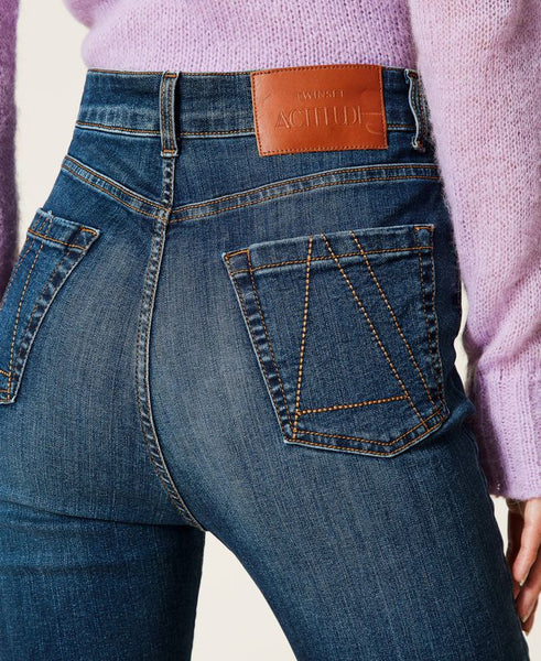 Jeans skinny 'Fluorite' a vita alta