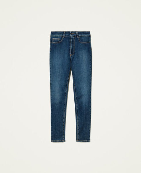 Jeans skinny 'Fluorite' a vita alta