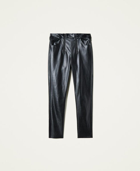 Leggings con doppia zip