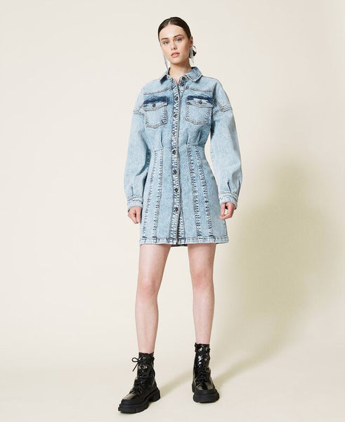 ⚡Abito chemisier in jeans