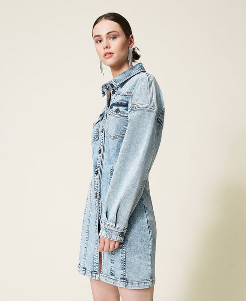 ⚡Abito chemisier in jeans
