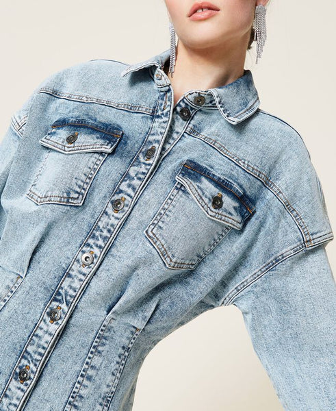 ⚡Abito chemisier in jeans