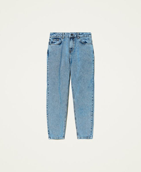 Jeans carrot a vita alta