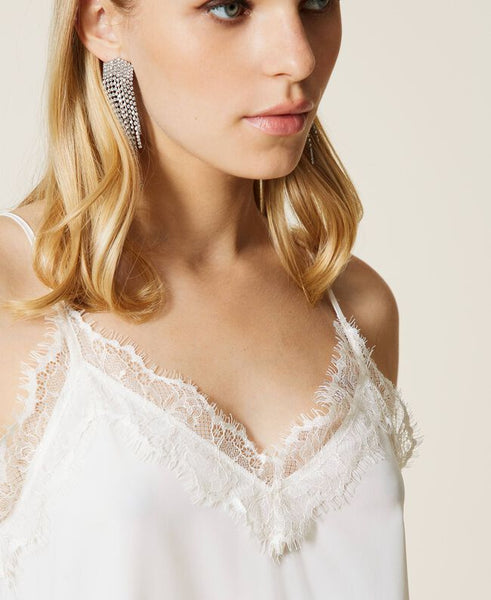 Abito sottoveste con pizzo