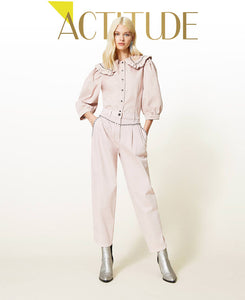 Pantaloni 'Platinum' con borchie