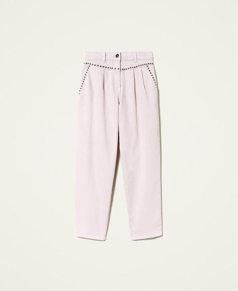 Pantaloni 'Platinum' con borchie