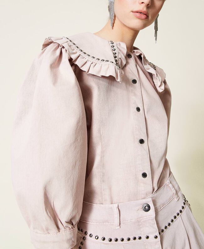 Camicia 'Platinum' con borchie