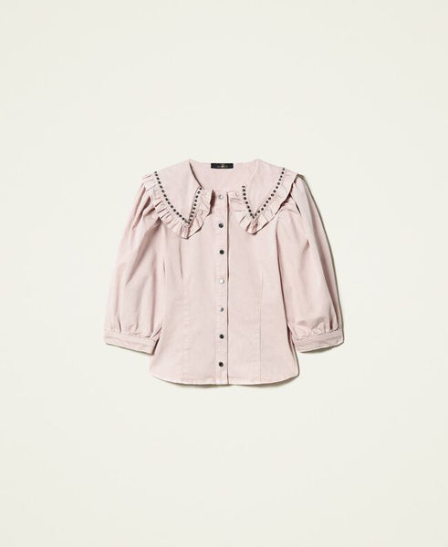 Camicia 'Platinum' con borchie