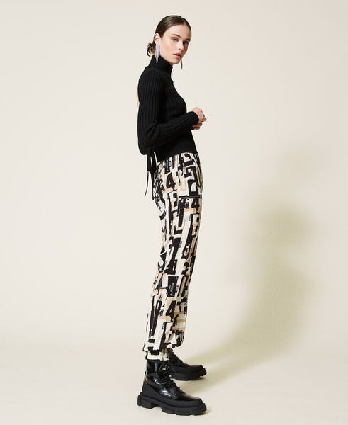 Joggers con stampa logo