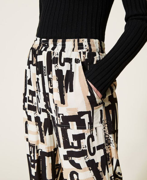 Joggers con stampa logo