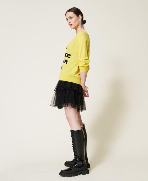 Maxi maglia e abito sottoveste in tulle
