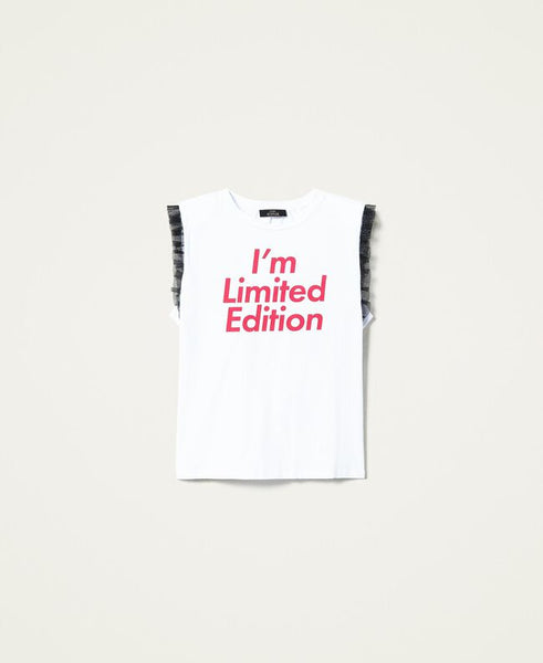 T-shirt 'Amethyst' con volant