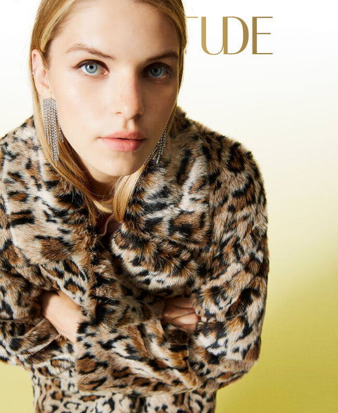 ⚡️Cappotto 'Amber' jacquard animalier
