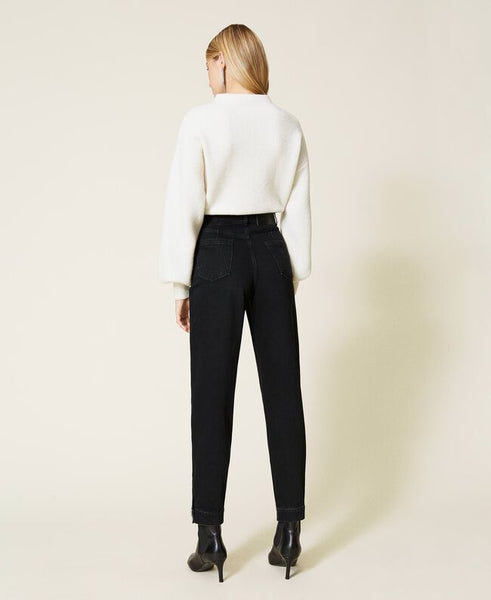 Jeans 'Diamond' con patch gioiello