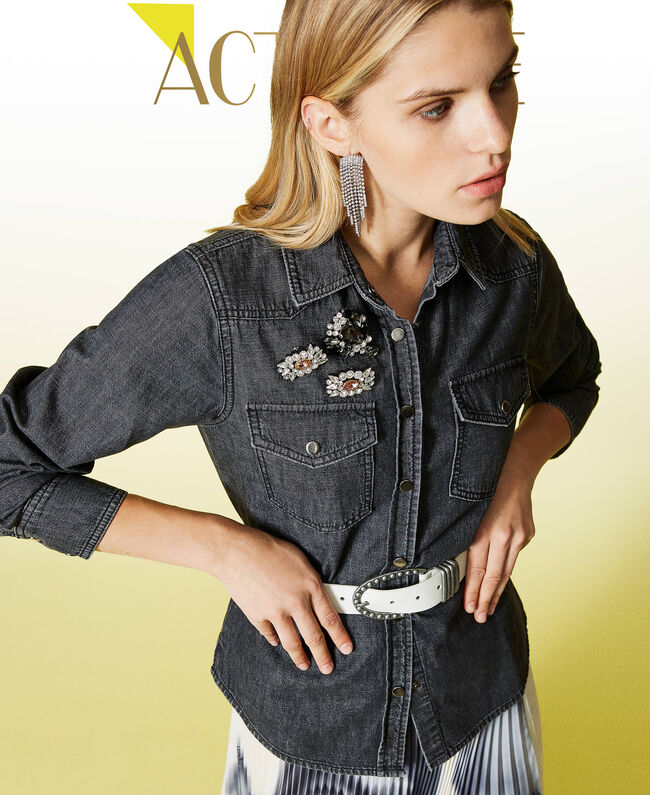 Camicia 'Diamond' in jeans