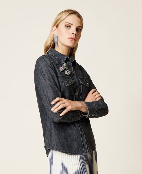 Camicia 'Diamond' in jeans