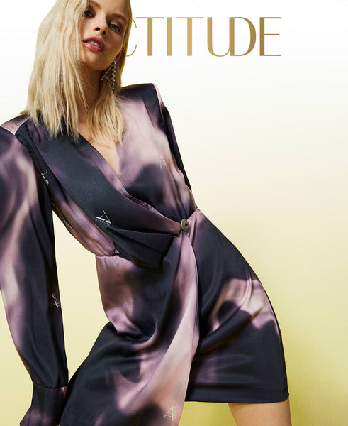 ⚡Abito corto 'Sphene' in twill stampato