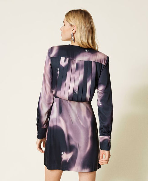 ⚡Abito corto 'Sphene' in twill stampato