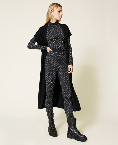 Leggings 'Sapphire' con logo