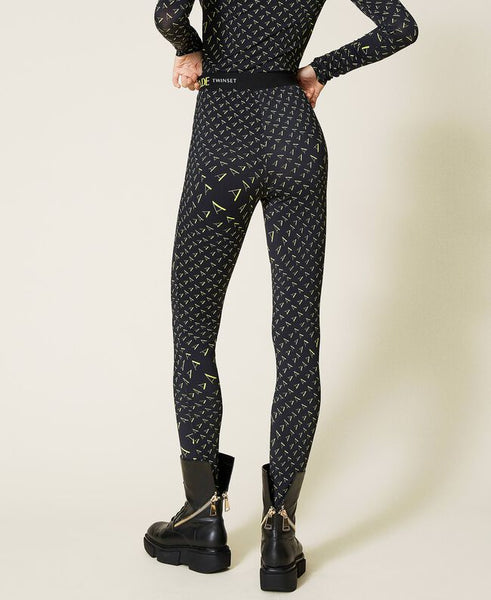 Leggings 'Sapphire' con logo