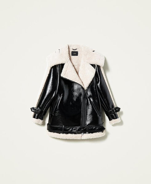 ⚡Giacca chiodo 'Trona' con logo