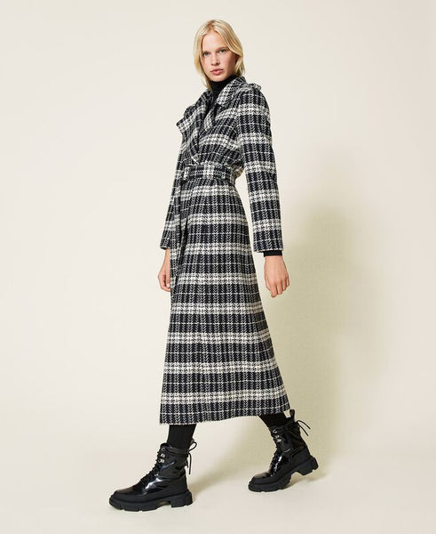 ⚡️Cappotto in misto lana check